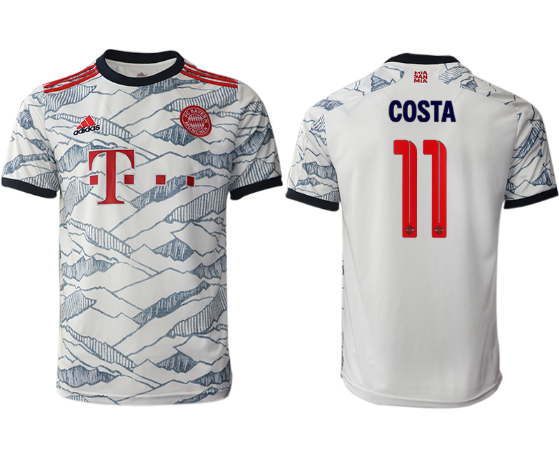 Cheap Men 2021-2022 Club Bayern Munich Second away aaa version white 11 Soccer Jersey
